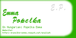 emma popelka business card